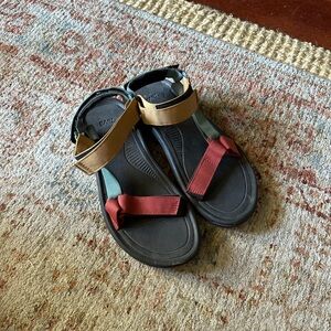 Teva Black and Tan Sandals